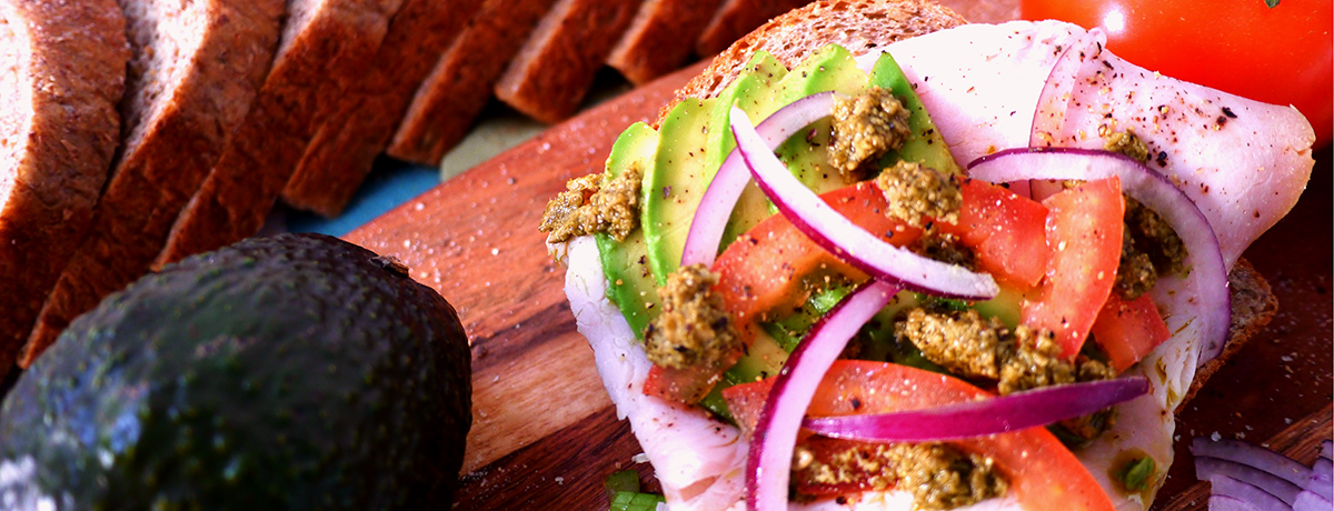 Turkey Ham & Avocado Sandwich